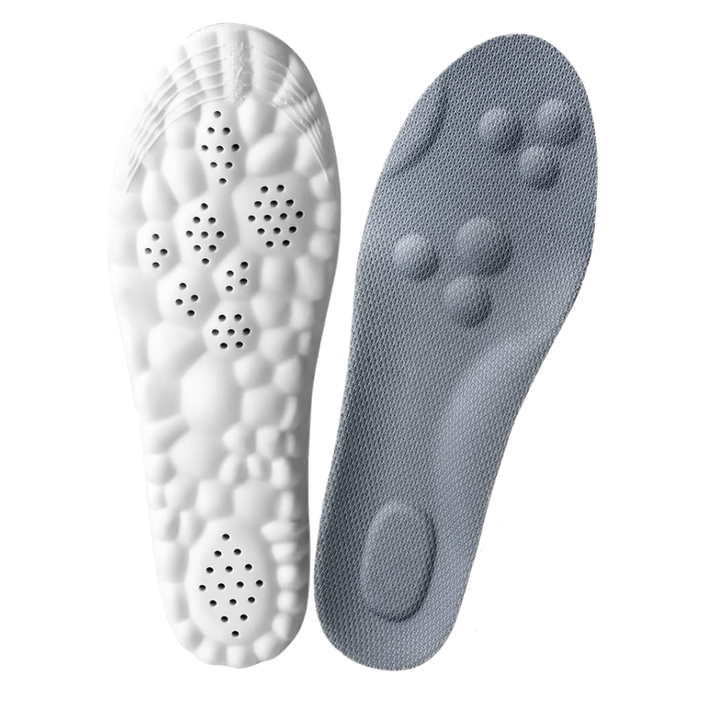 Semelles orthopédiques à mémoire de forme -Gris - Ozerty