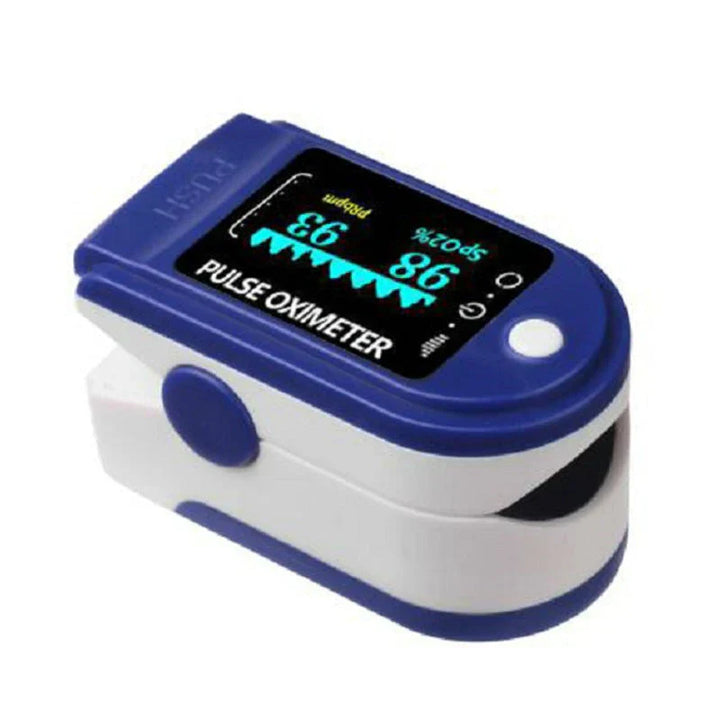 Oxymètre de pouls digital portable.  Mesure précise du SpO2 et de la fréquence cardiaque.  Affichage clair.