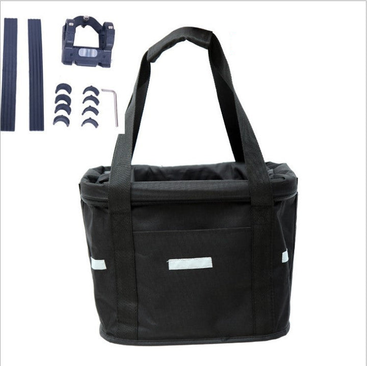 Panier vélo chien robuste, fixation renforcée, tissu Oxford. Sécurité et style pour balades canines.