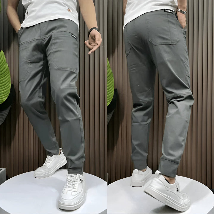 Pantalon cargo extensible homme multipoches, parfait pour le travail, les activités extérieures et un confort quotidien.