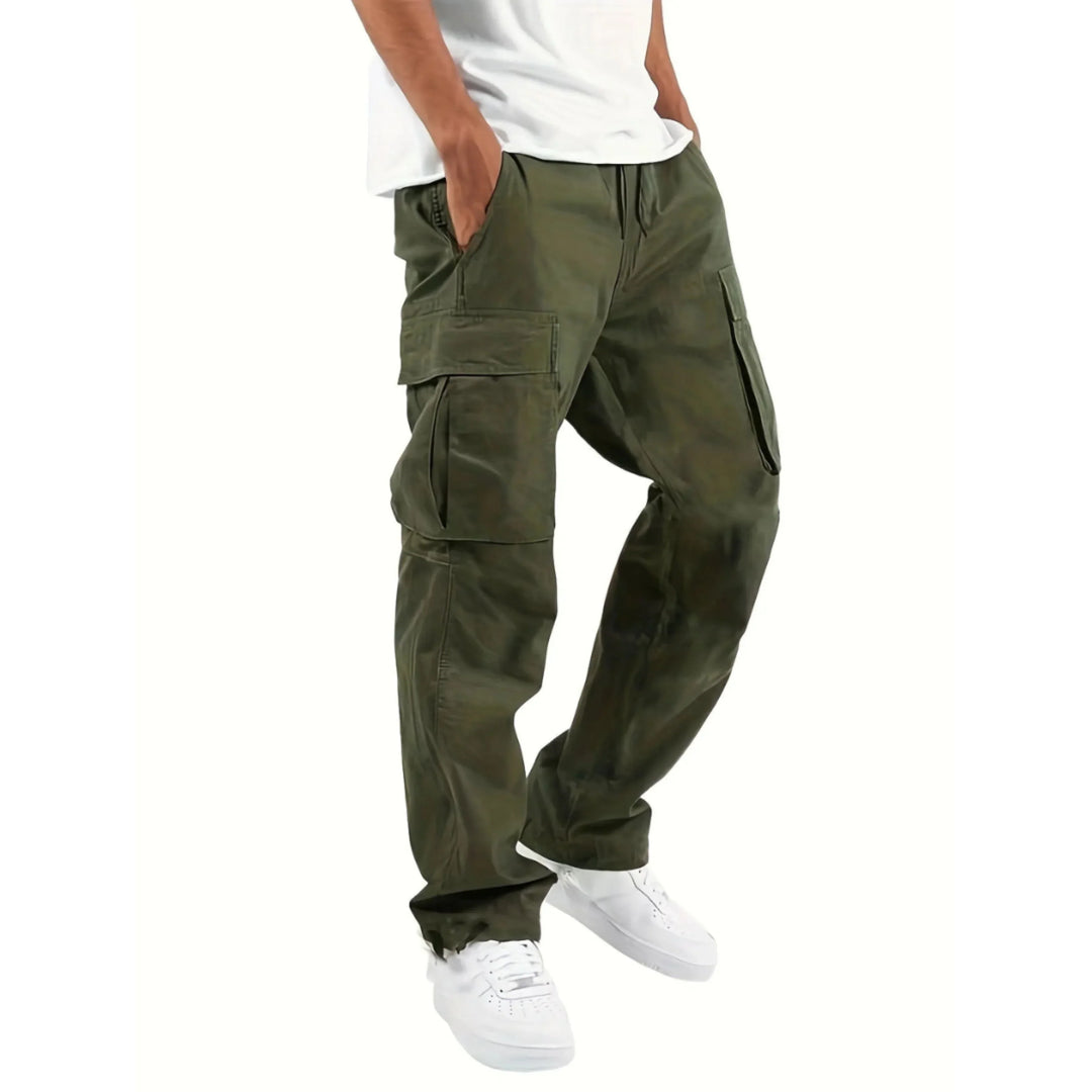 Pantalon cargo homme Lance résistant, avec poches latérales pratiques, parfait pour les loisirs et l'extérieur.