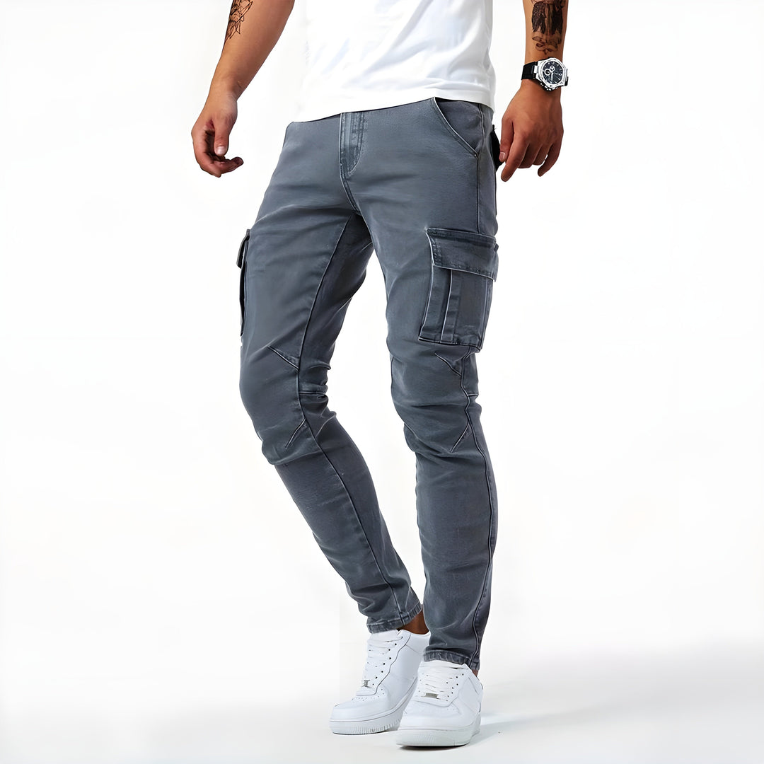 Pantalon cargo homme moderne et confortable, style urbain décontracté multisaisons.