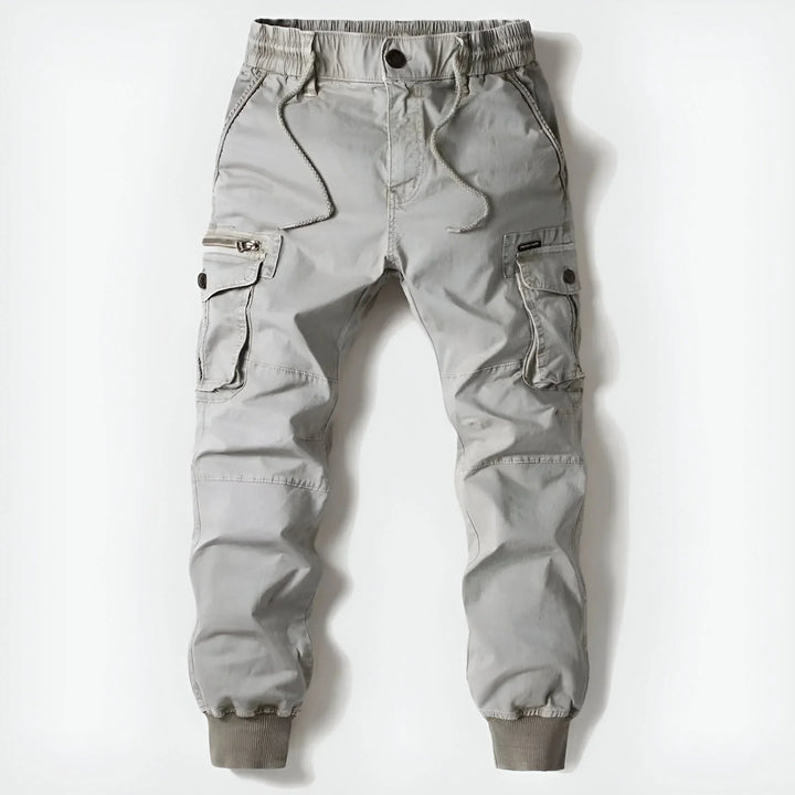 Pantalon cargo homme moderne, style urbain décontracté, idéal pour le confort quotidien.