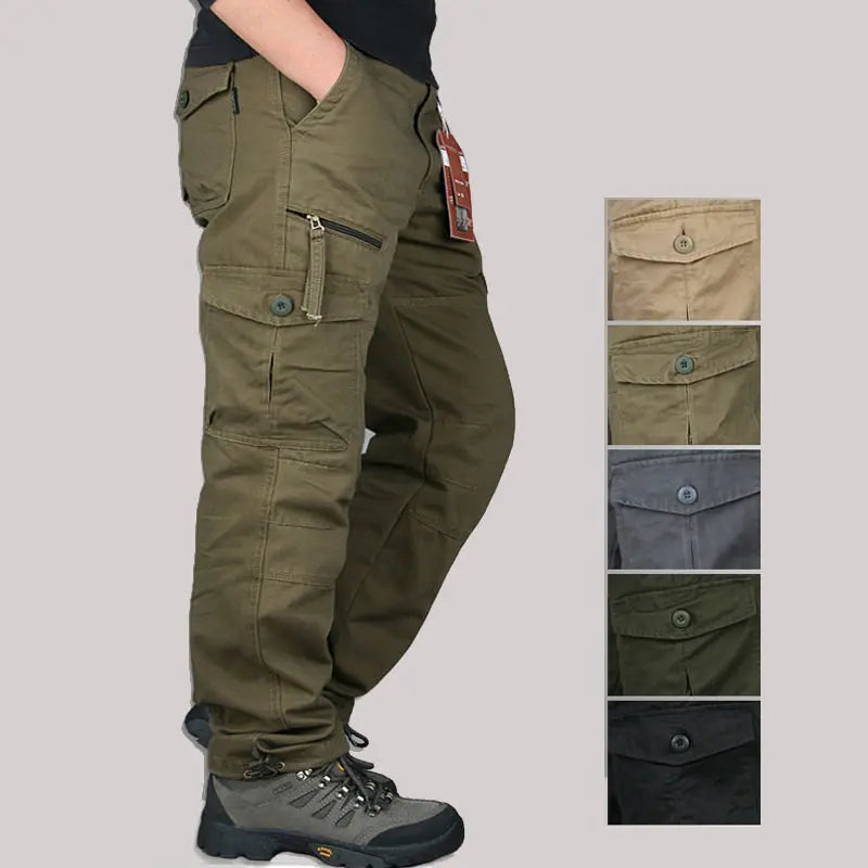 Pantalon cargo homme, style décontracté.  Poches multiples, coupe moderne et confortable.  Parfait pour tous les jours.