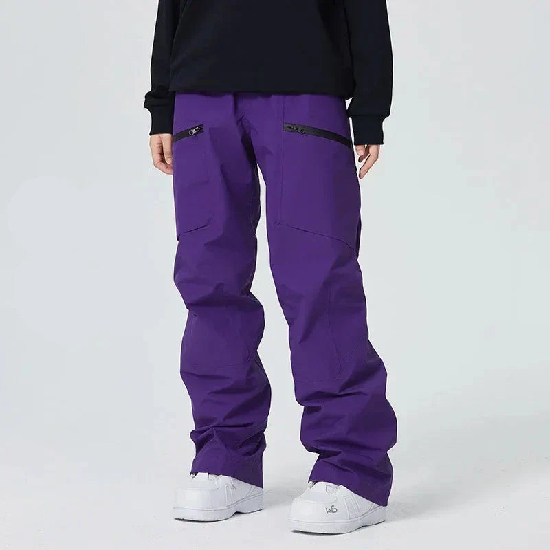Pantalon d'hiver homme coupe-vent et imperméable, offrant protection contre le froid pour le ski.