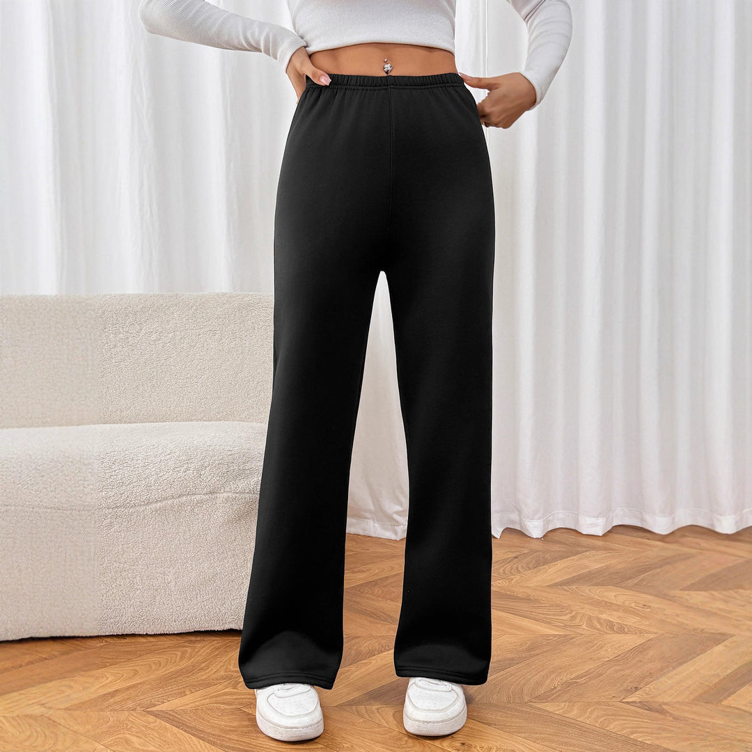Pantalon chaud femme en velours, parfait pour l'hiver, alliant style, douceur et grande liberté.