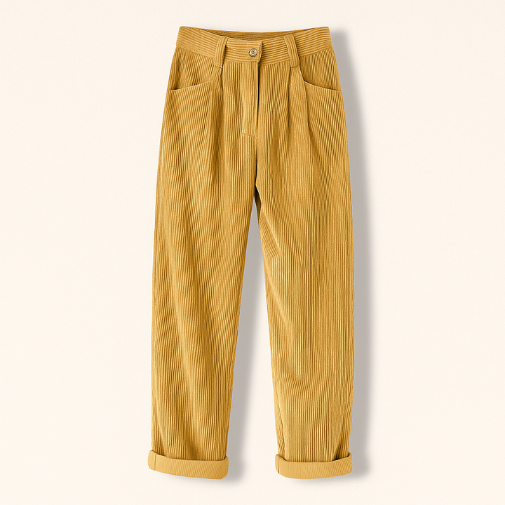 Pantalon femme décontracté polyvalent, parfait printemps/été. Associe mode, confort et élégance casual.