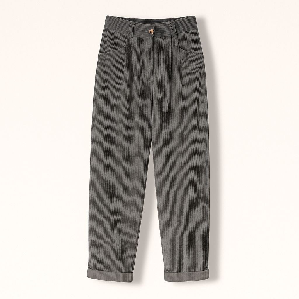 Bas femme coupe droite, tissu doux et fluide. Créer un look élégant et confortable pour toutes occasions.