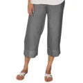 Pantalon lin femme fluide, mouvement léger et décontracté. Confortable et mode pour un look estival casual.