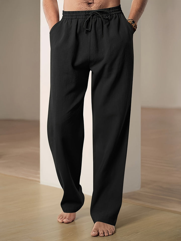 Pantalon d'été homme décontracté, léger et respirant. Parfait pour la plage, les vacances ou un look casual.