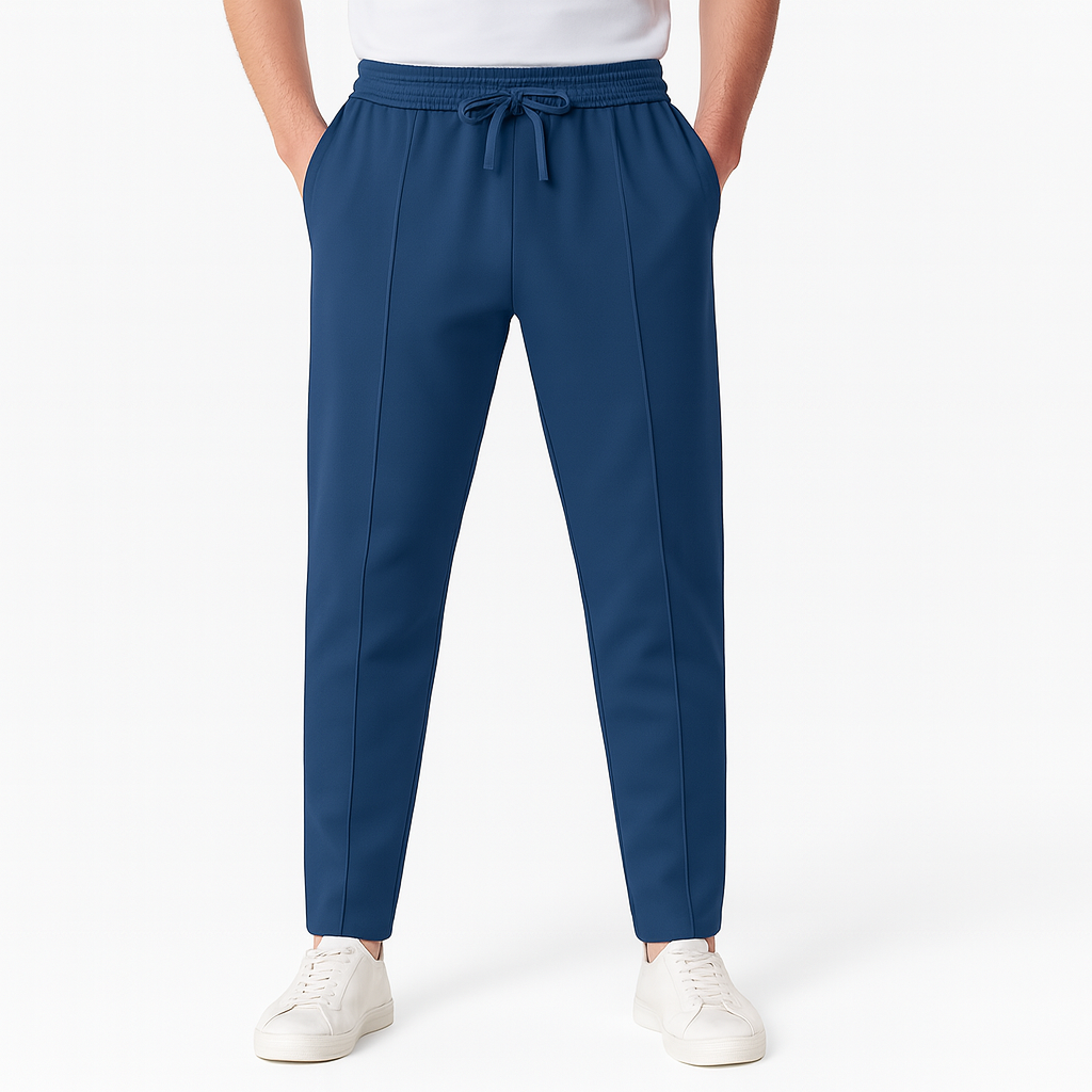 Pantalon homme casual, élégant et avec taille élastique, pour un style impeccable.