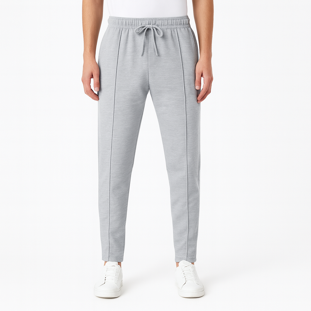 Vêtement homme confortable et élégant, pantalon décontracté à taille élastique.