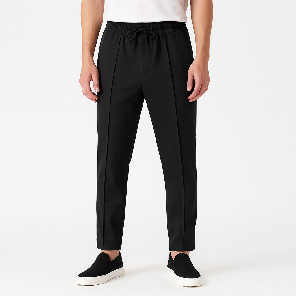 Vêtement homme: pantalon moderne, stretch et confortable, parfait pour le casual élégant.