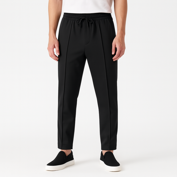 Vêtement homme: pantalon moderne, stretch et confortable, parfait pour le casual élégant.