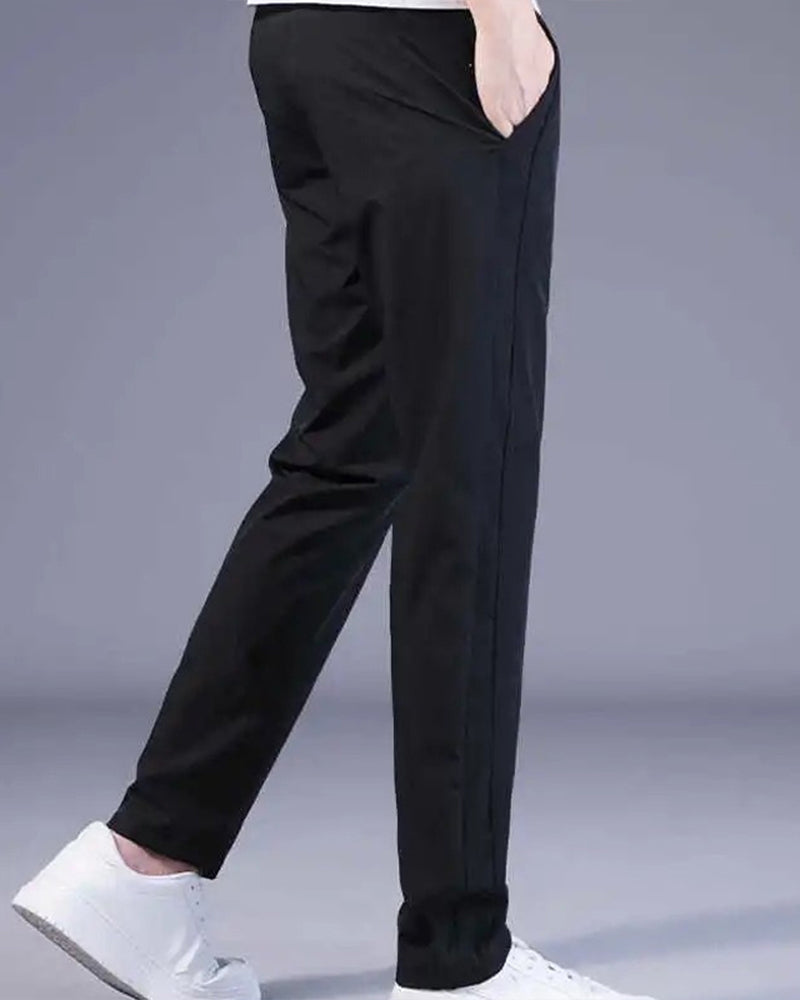 Pantalon homme, séchage rapide, flexible. Coupe moderne et confortable, idéal sport et loisirs.