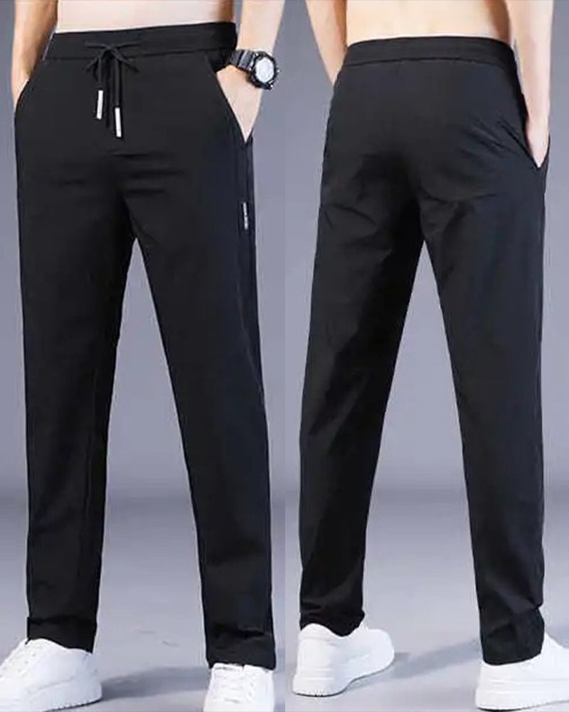 Pantalon homme, séchage rapide, flexible. Coupe moderne et confortable, idéal sport et loisirs.
