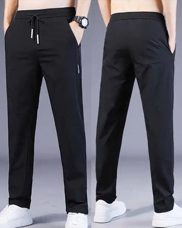 Pantalon homme, séchage rapide, flexible. Coupe moderne et confortable, idéal sport et loisirs.
