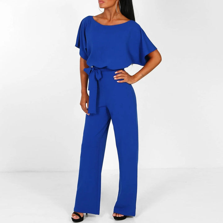 Pantalon large femme, taille haute, coupe ample et confortable.  Style élégant et décontracté.