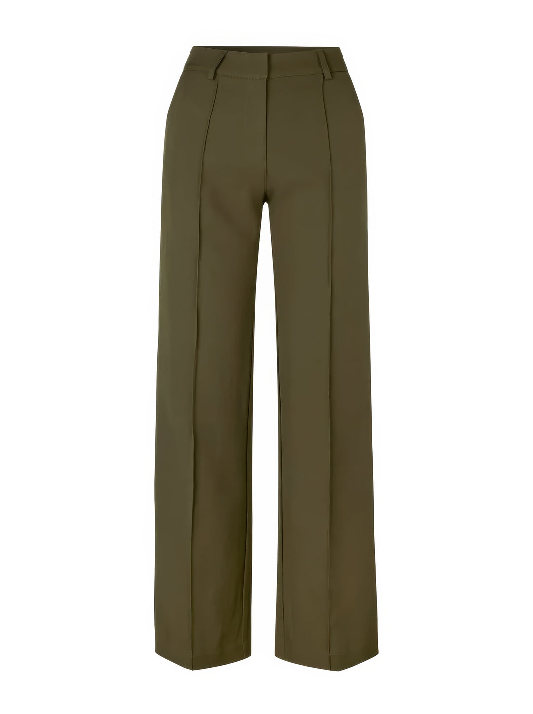 Pantalon femme en mouvement, coupe droite. Élégance et confort pour un look chic, décontracté ou de bureau.