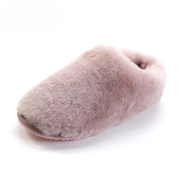 Pantoufles chaudes en fourrure pour femmes, parfaites pour l'hiver, douces et confortables à la maison.