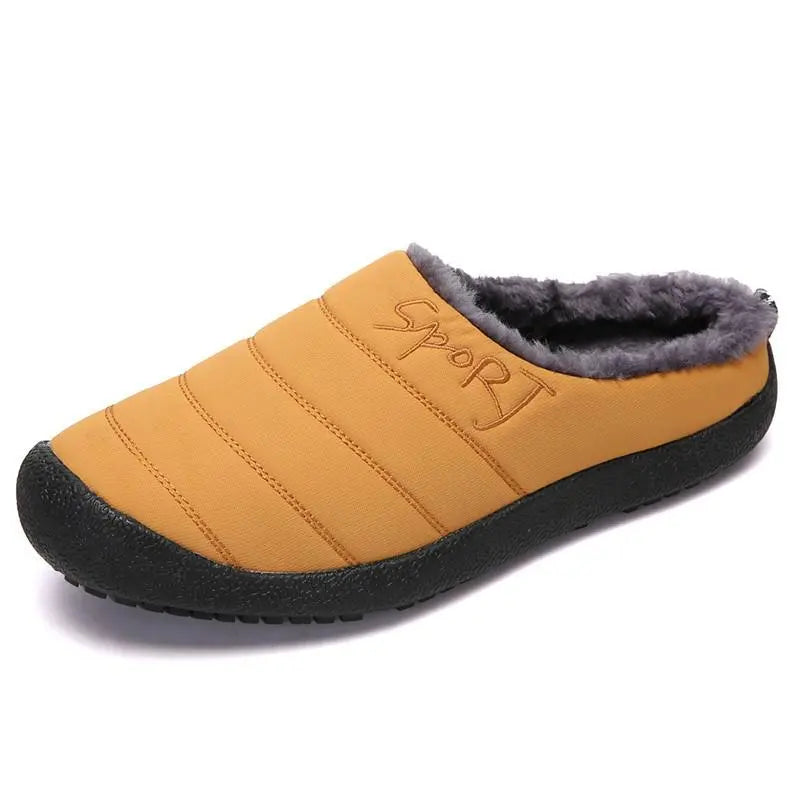 Chaussons d'hiver douillets en peluche douce, offrant chaleur et confort exceptionnels pour les pieds.