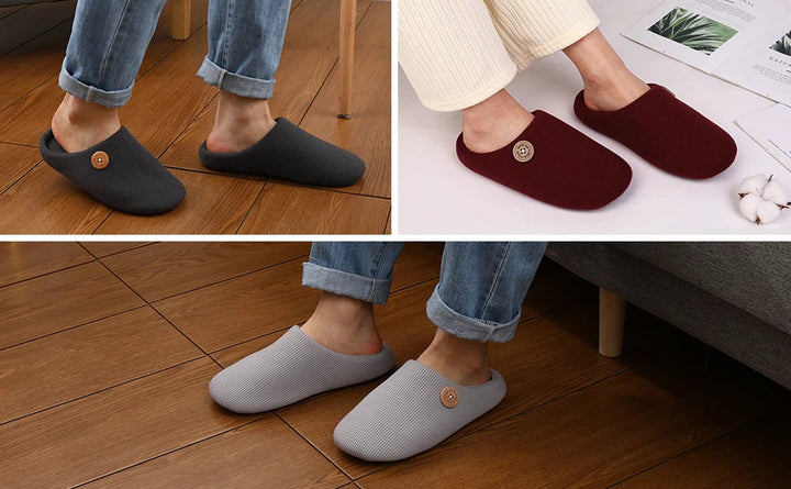 Pantoufles intérieures classiques, antidérapantes, douces pour les pieds, homme et femme.
