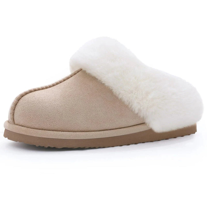 Chaussons d'hiver en fourrure extra-douce, pour un confort optimal et garder les pieds au chaud à la maison.