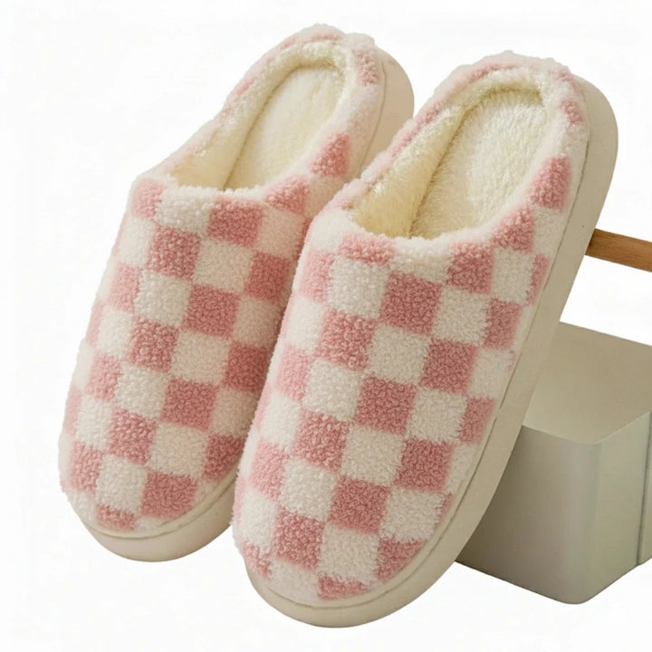 Pantoufles de maison en coton, douces et chaudes. Antidérapantes, idéales pour l'hiver, modèle unisexe.