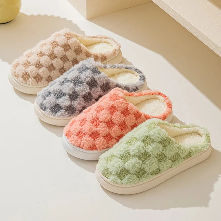 Pantoufles de maison chaudes et antidérapantes en coton. Idéales pour l'hiver, modèle unisexe.