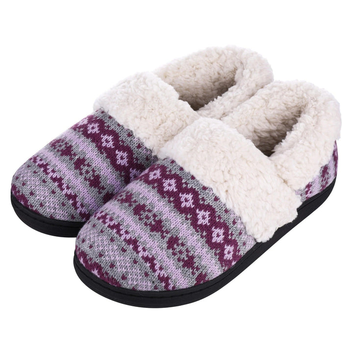 Pantoufles d'hiver unisexe en tricot douillet, chaudes et confortables pour la maison.