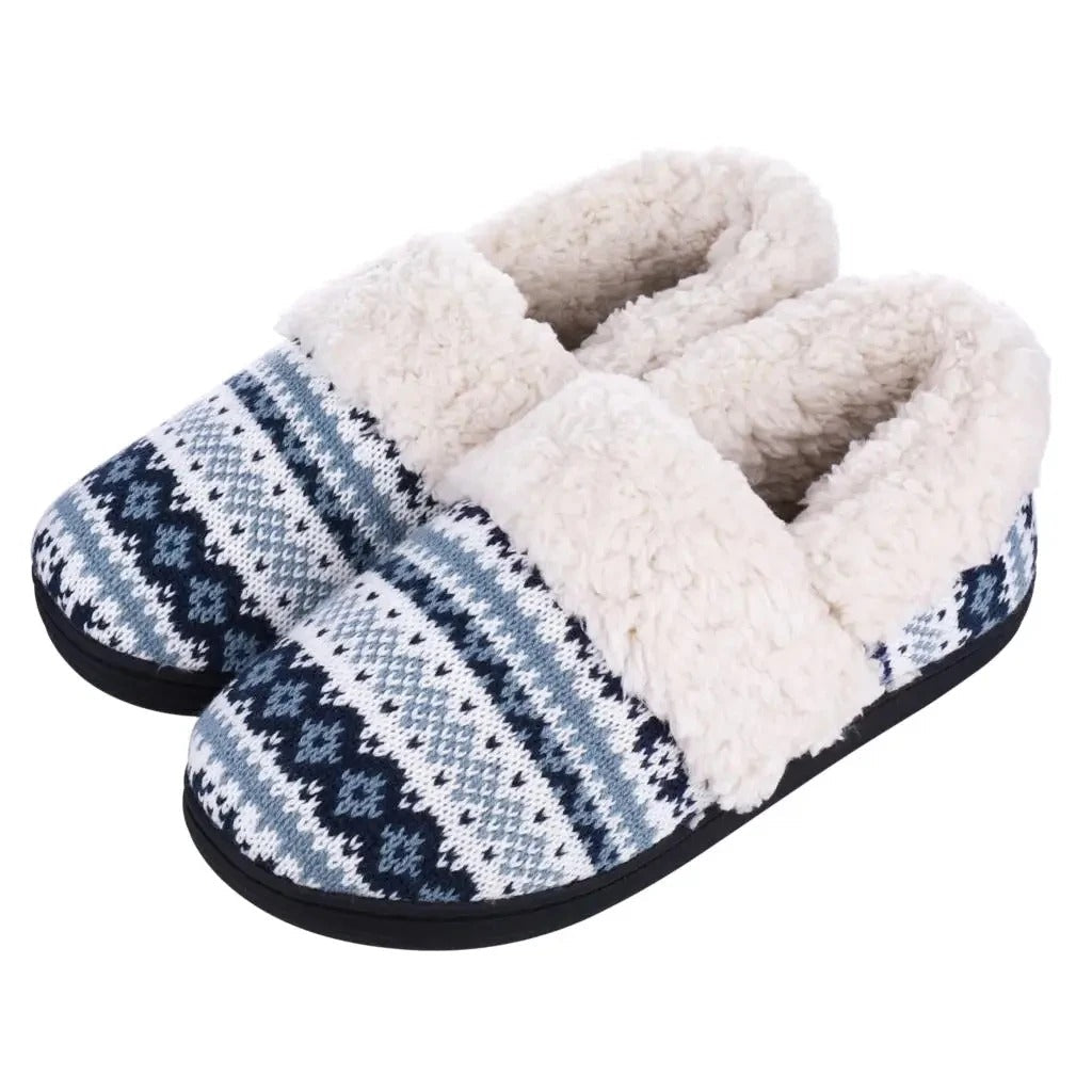 Pantoufles unisexe en tricot douillet, très chaudes et pelucheuses, parfaites pour la maison.