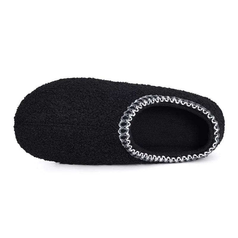 Pantoufles d'intérieur bouclées pour femmes, chaudes et élégantes, idéal pour le cocooning.