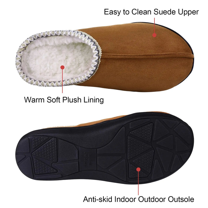 Pantoufles d'hiver en fourrure moelleuse, chaudes et très confortables pour elle et lui, parfaites pour la maison.