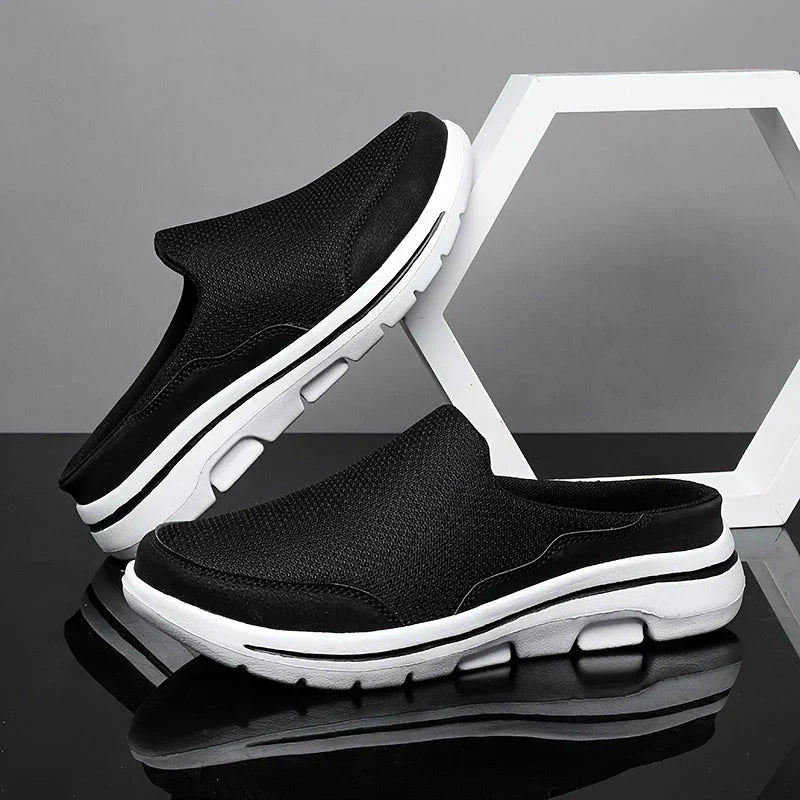 Pantoufles homme, confort luxueux. Design élégant, coton respirant. Chaussons doux pour la maison.