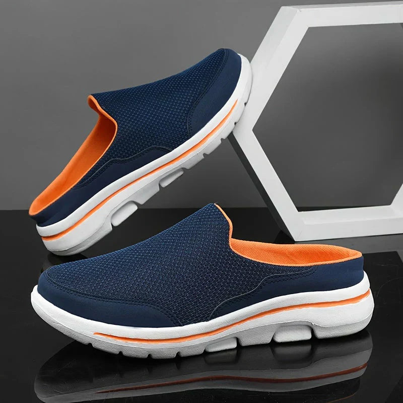 Pantoufles homme, confort luxueux. Design élégant, coton respirant. Chaussons doux pour la maison.