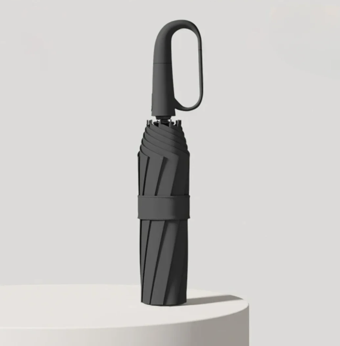 Parapluie anti-tempête réfléchissant, robuste et élégant. Protection optimale contre la pluie et le vent. Visibilité accrue d