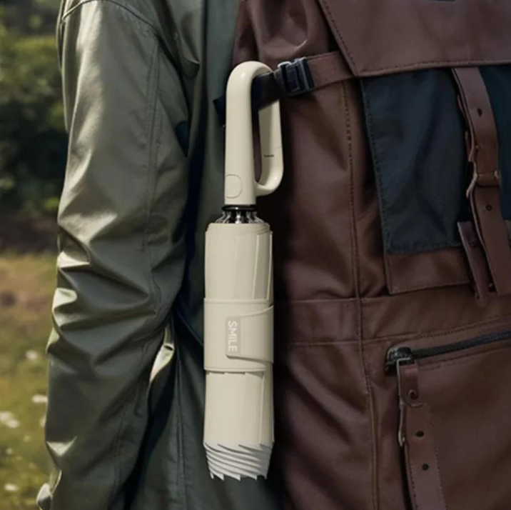 Parapluie anti-tempête réfléchissant, robuste et élégant. Protection optimale contre la pluie et le vent. Visibilité accrue d