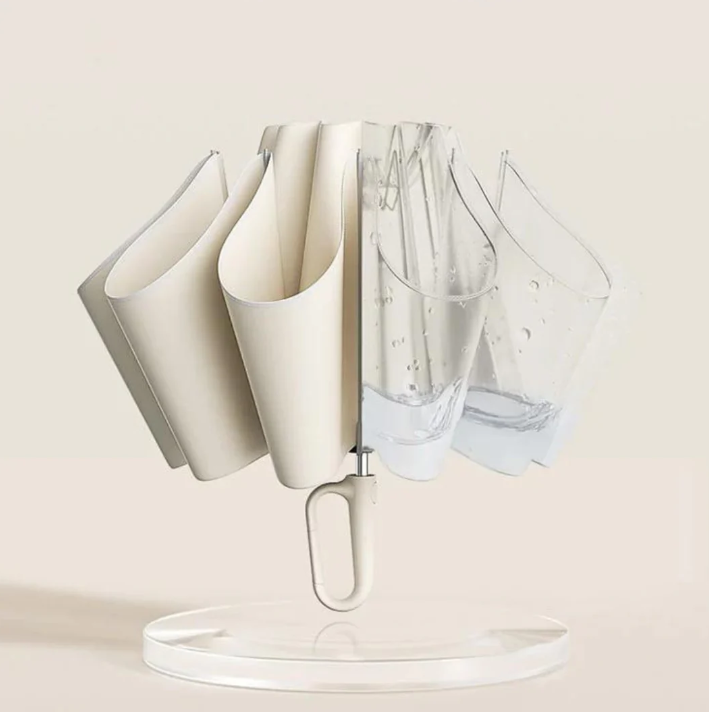 Parapluie anti-tempête réfléchissant, robuste et élégant. Protection optimale contre la pluie et le vent. Visibilité accrue d
