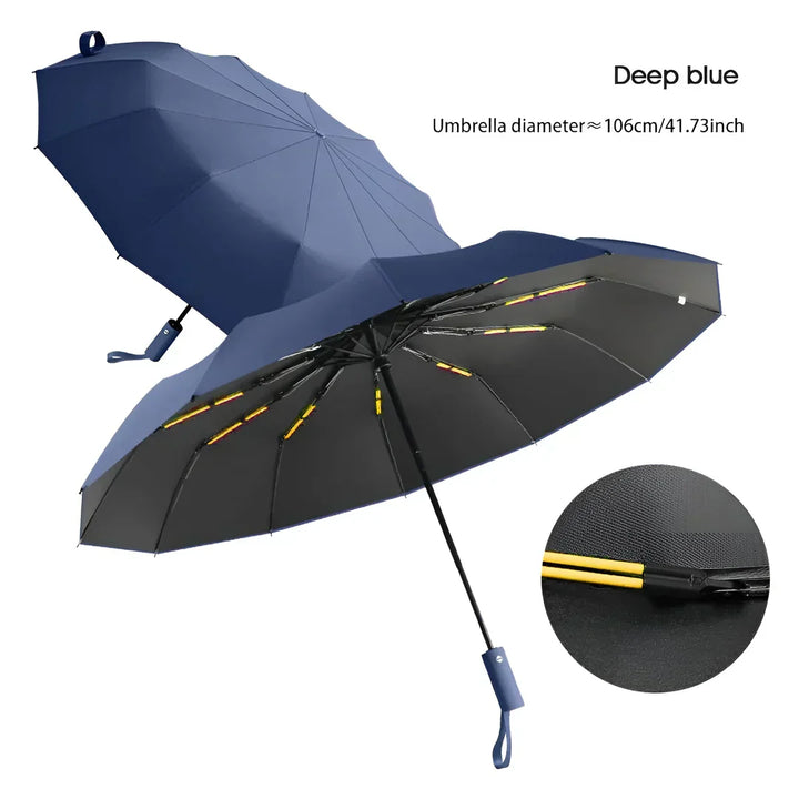 "Parapluie écologique durable beige, protection UV, matériaux recyclés, design moderne pour conditions météorologiques variée