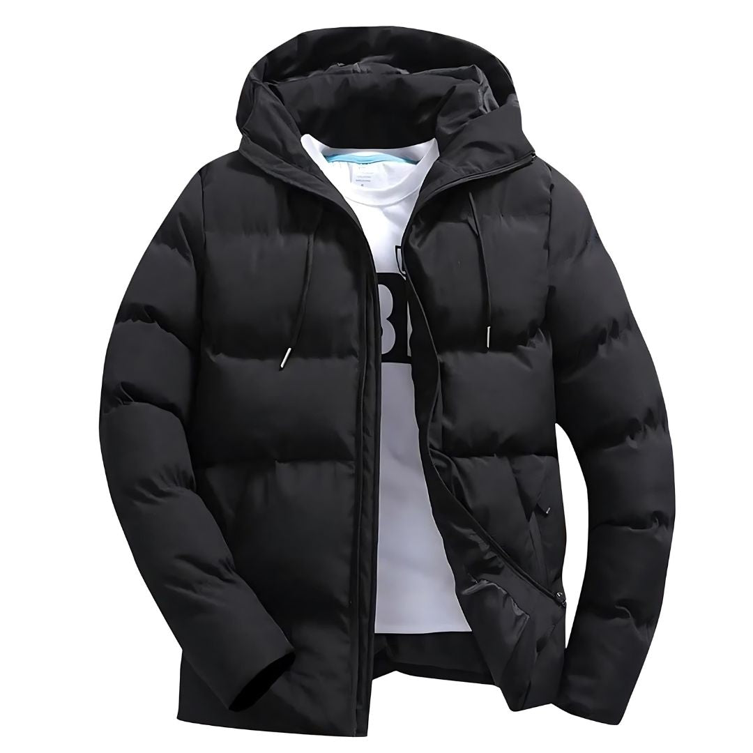 Manteau parka homme robuste et chaud, conçu pour affronter l'hiver glacial et les intempéries avec style.