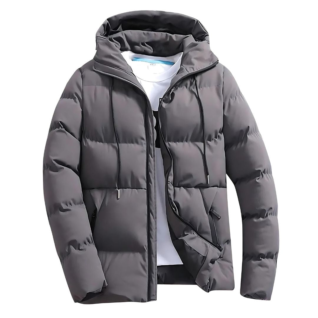Veste parka homme imperméable et respirante, parfaite pour activités extérieures par temps froid et humide.