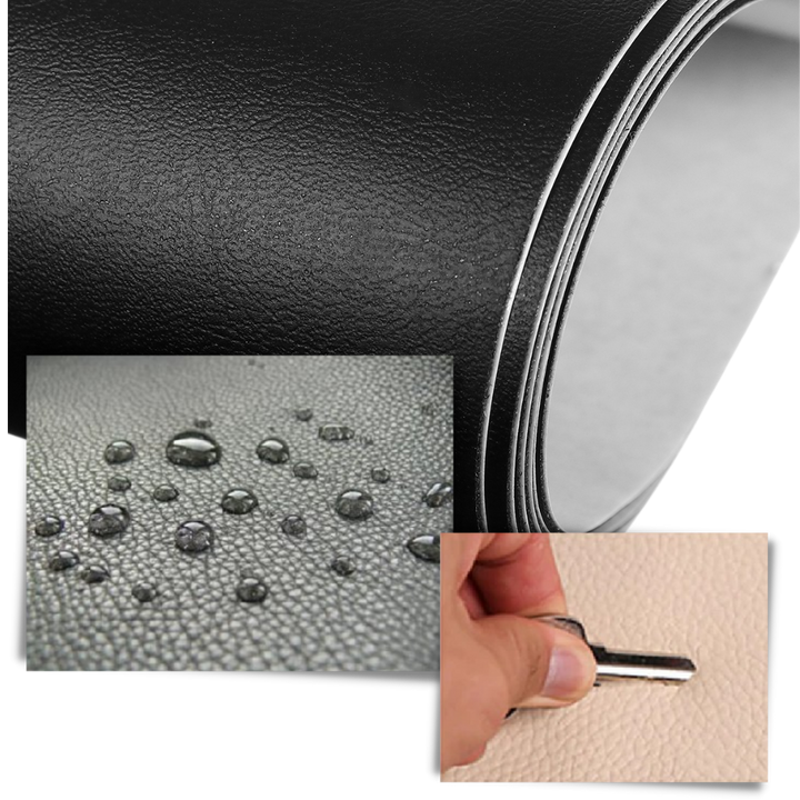 "Patch auto-adhésif en cuir kaki, ultra-résistant, imperméable, pour réparer canapés, vestes, intérieurs de voitures."