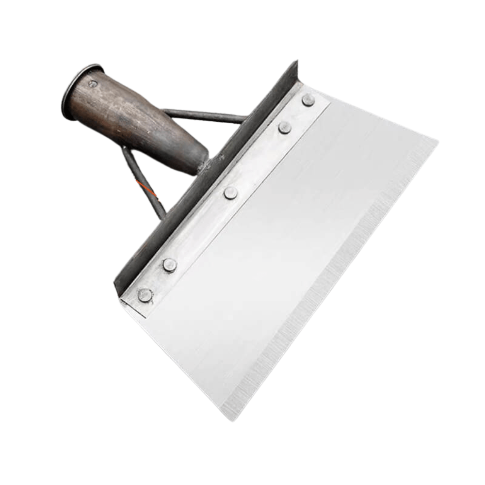 Pelle désherbante inox, outil jardinage.  Efficace, ergonomique, durable.  Idéale pour enlever mauvaises herbes.