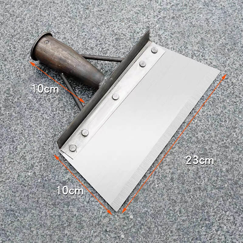 Pelle désherbante inox, outil jardinage.  Efficace, ergonomique, durable.  Idéale pour enlever mauvaises herbes.