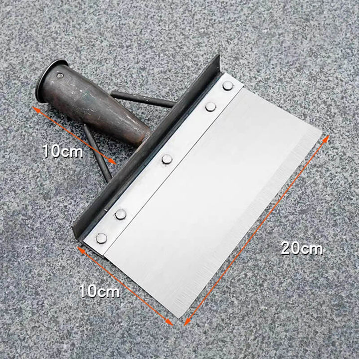 Pelle désherbante inox, outil jardinage.  Efficace, ergonomique, durable.  Idéale pour enlever mauvaises herbes.