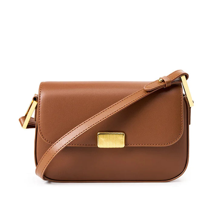 Maroquinerie de luxe : petit sac à épaule en cuir fendu pour femme, style moderne