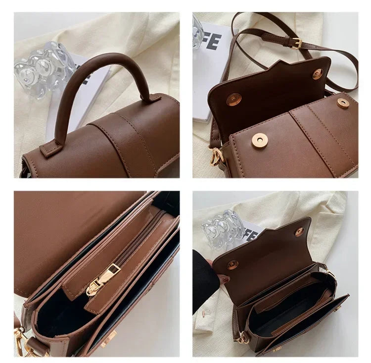 Petit sac à main femme en similicuir, bandoulière ajustable, accessoire mode chic et pratique.