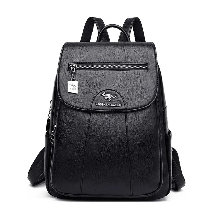 Sac à dos femme chic et petit, en polyuréthane, idéal pour un look élégant et quotidien.