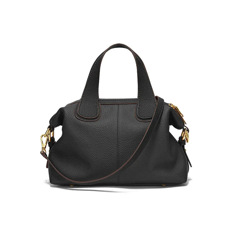Sac à main bandoulière femme, coloris gris beige, en cuir fendu, idéal pour une élégance quotidienne.