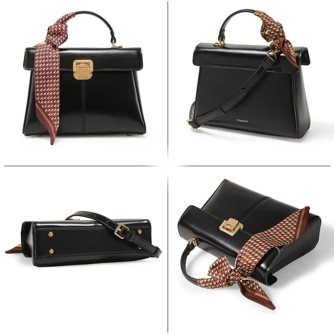 Sac à main femme noir carré élégant, parfait pour un look chic et raffiné